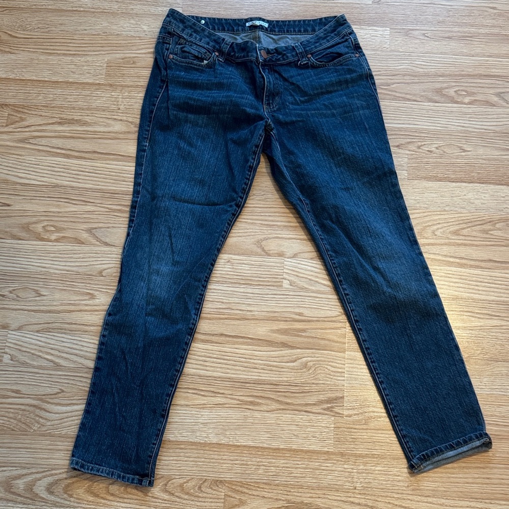 CAbi Dark Blue Straight Leg Jeans